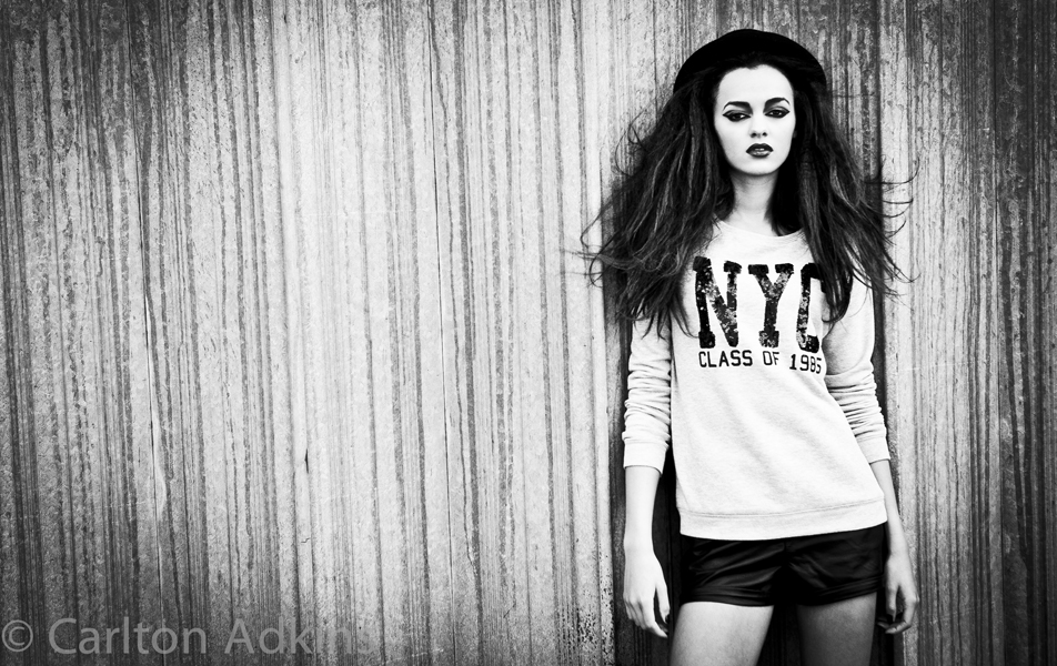 Fashion photography urban style with plenty of attitude was the order 