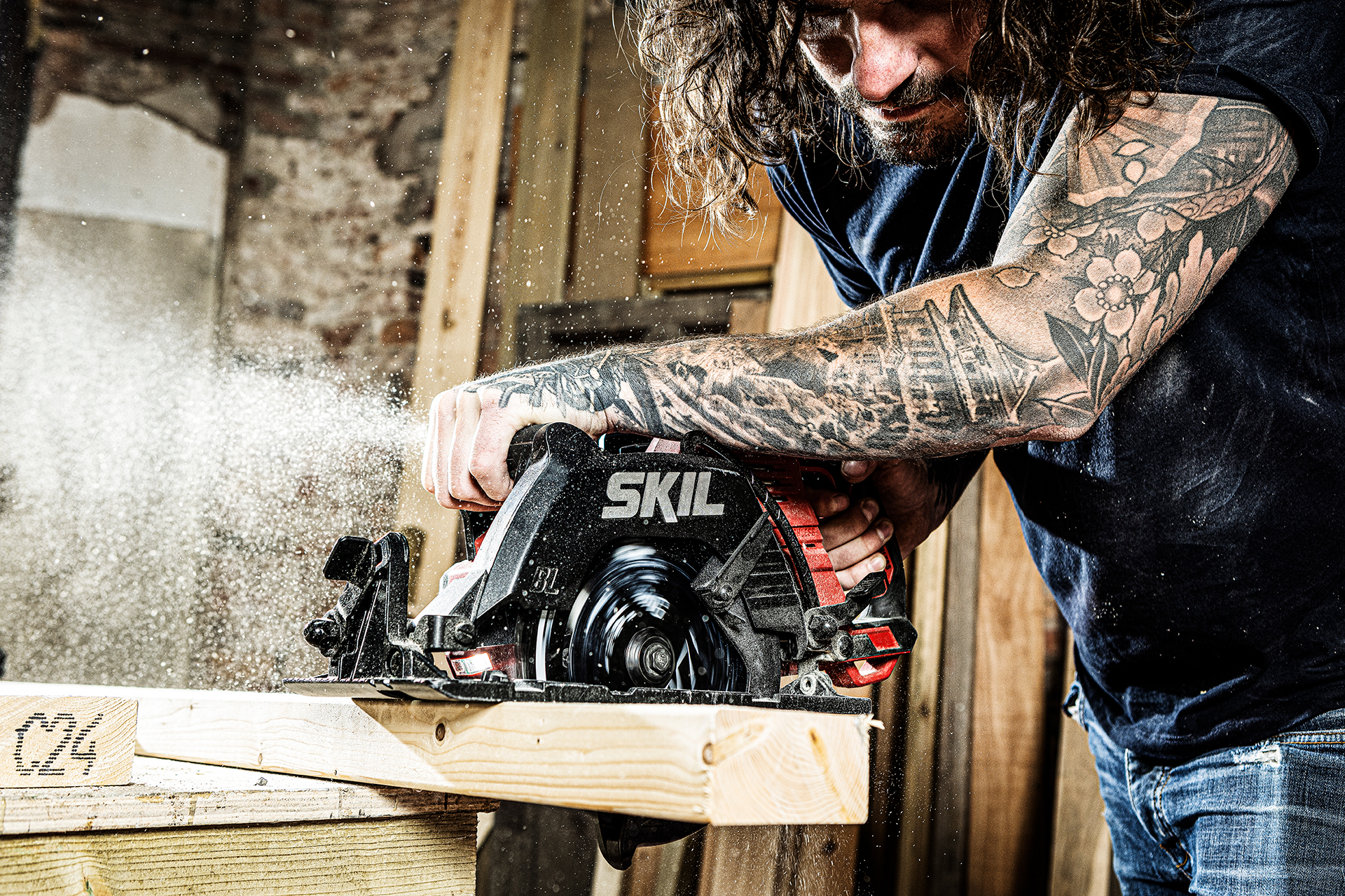 commercial photography shot on location for skil power tools