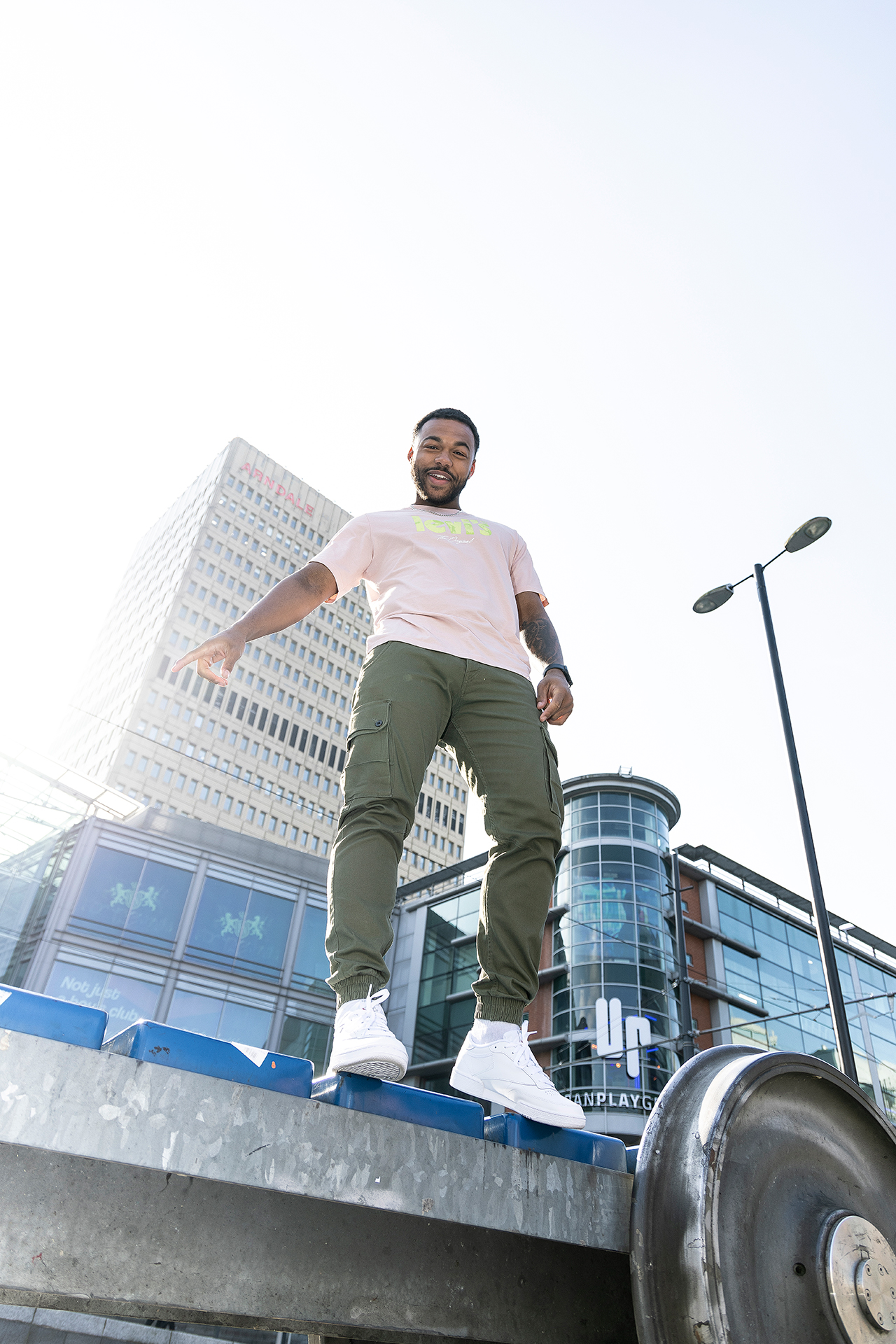 menswear fashion photography on location for Manchester Arndale