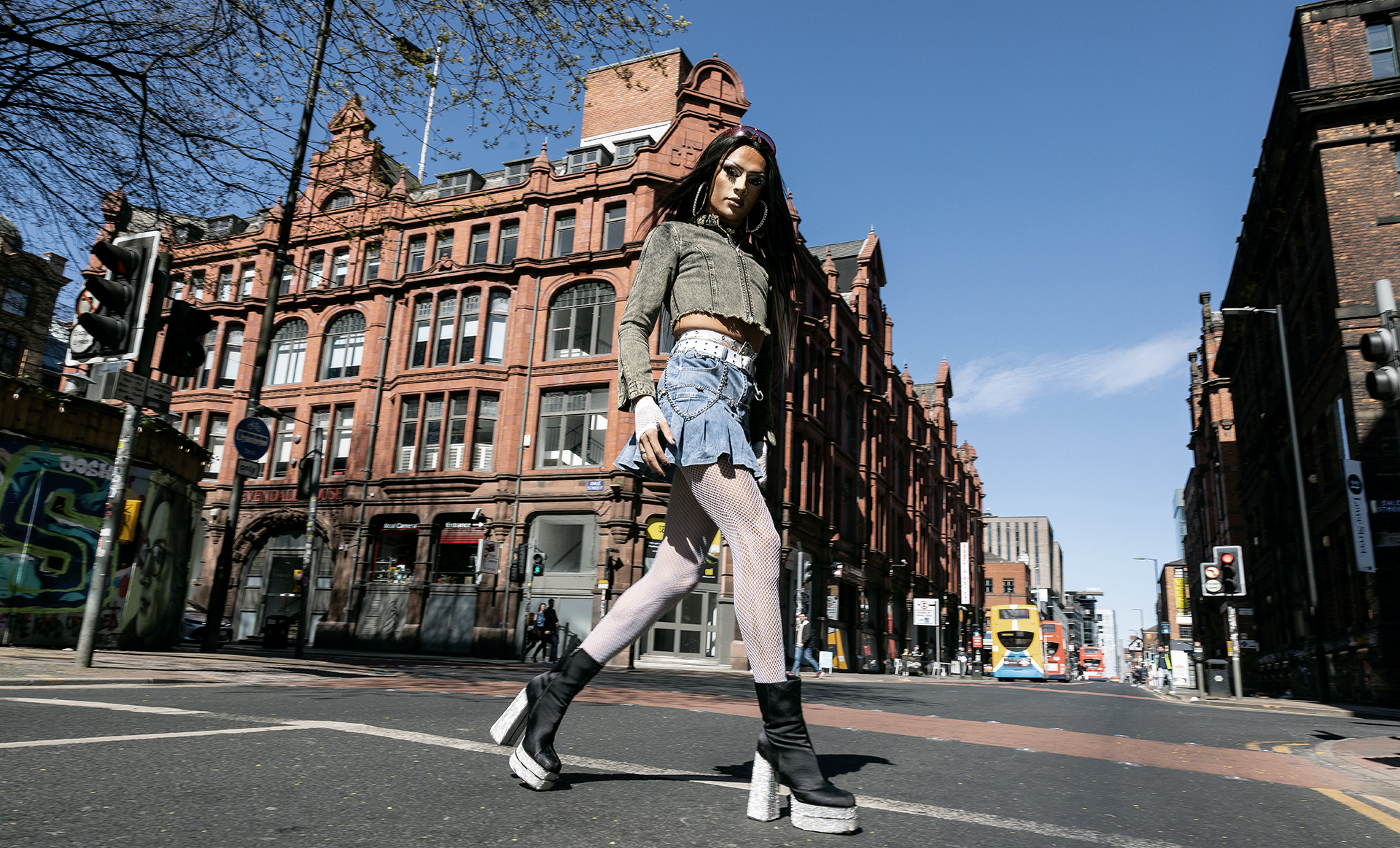 fashion photography shot on location for Manchester Arndale