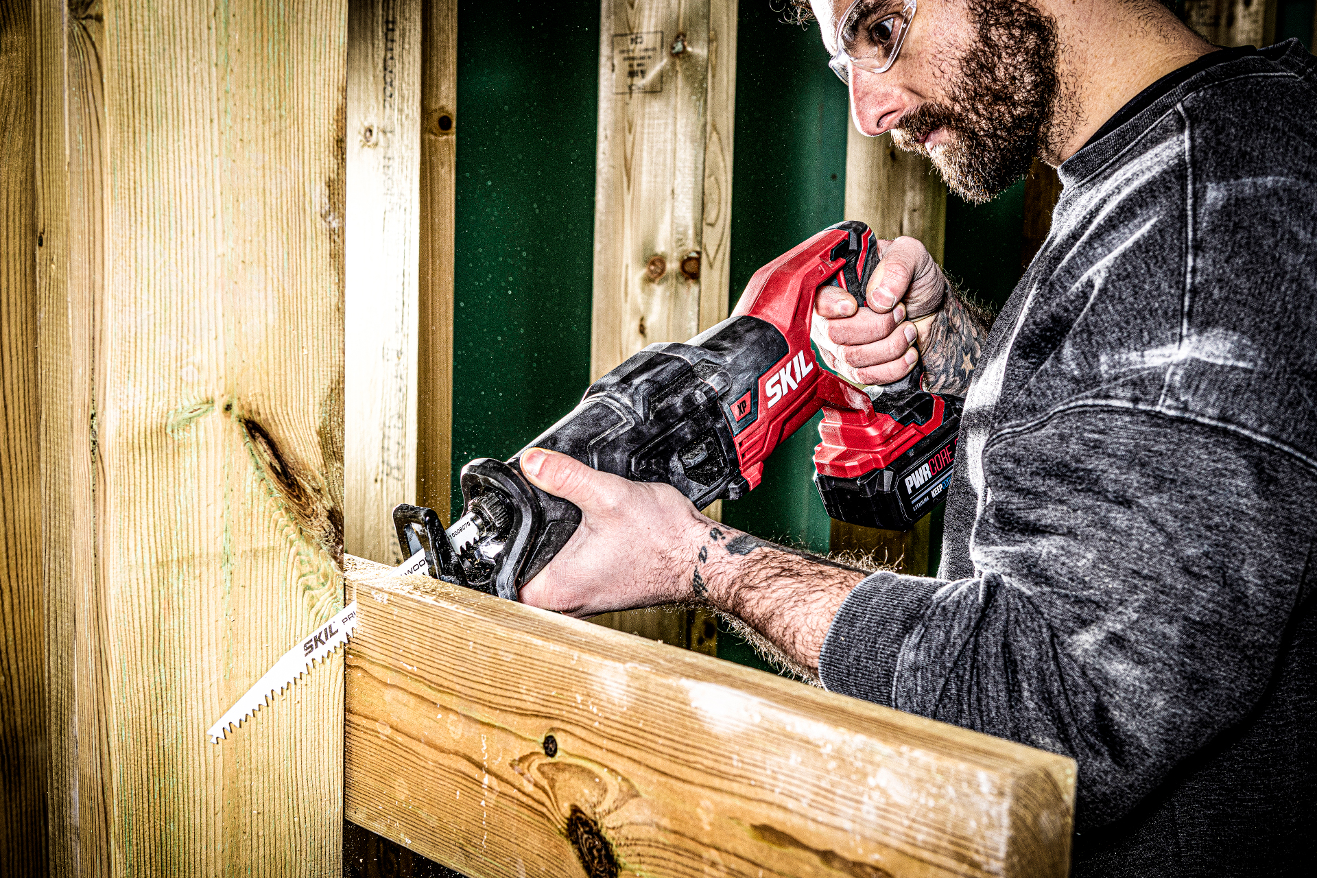 lifestyle commercial and product photography for six power tools