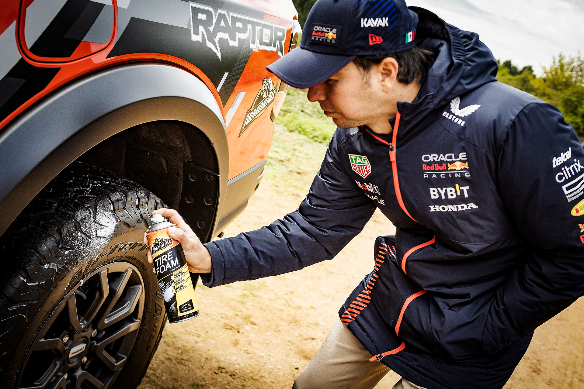 photography of Checo Perez for armorall uk car care