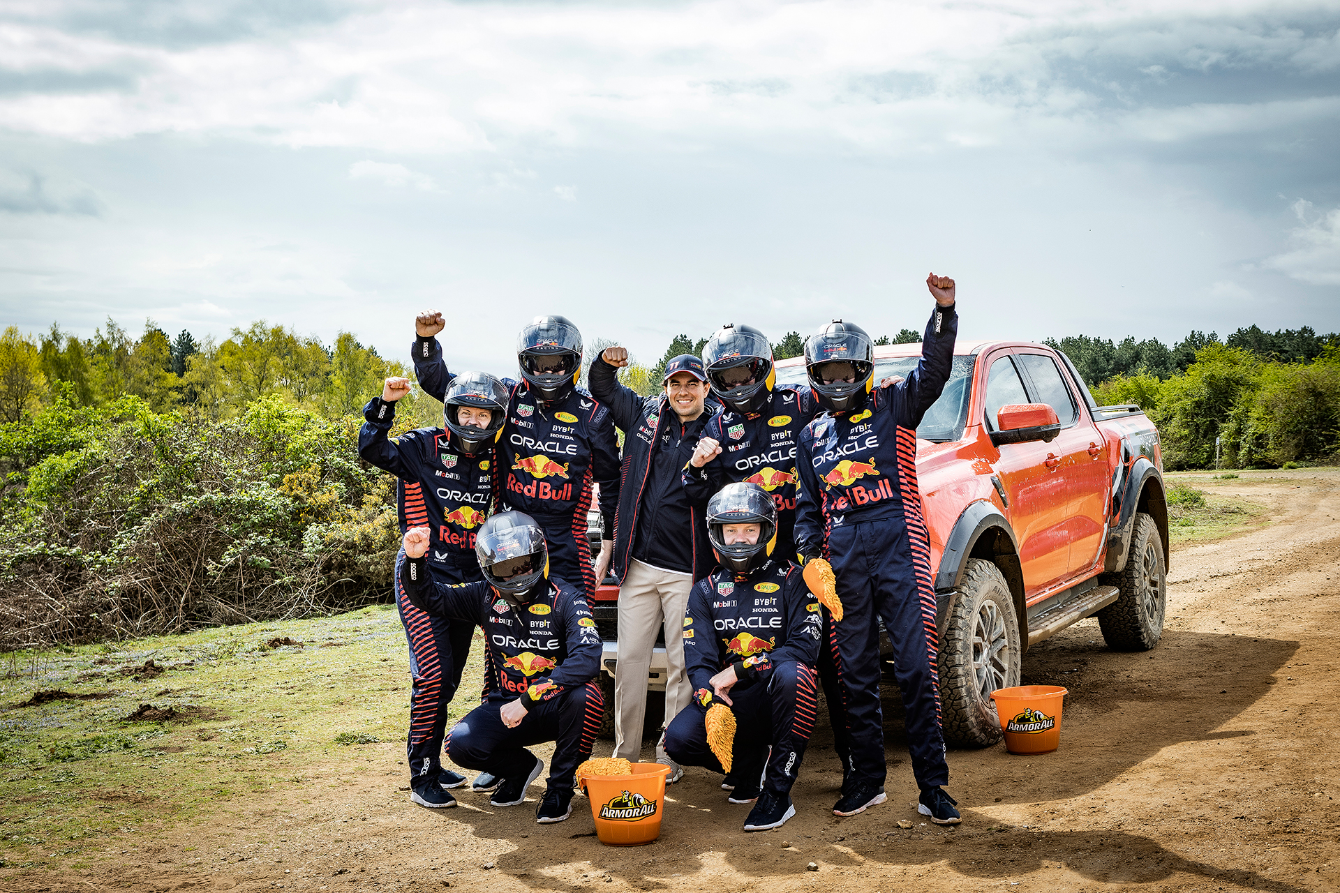 advertising photography for armorall uk and the red bull racing team with Checo Perez